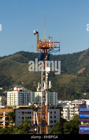 Mobile Tower für Mobilfunk - Wireless Stockfoto