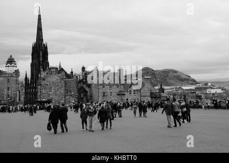 Edinburgh castl, Winter 2017 Stockfoto