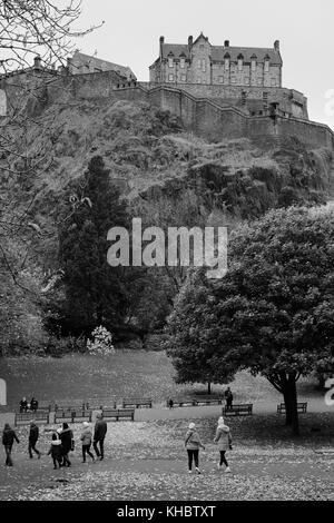 Edinburgh castl, Winter 2017 Stockfoto