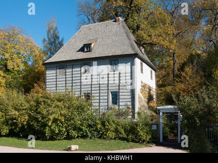 Goethes Gartenhaus im Park an der Ilm, UNESCO-Weltkulturerbe, Weimar, Weimar, Thüringen, Deutschland Stockfoto