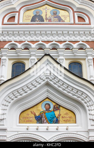 Alexander Nevski orthodoxe Kirche Fassade in Tallinn, Estland. europäische Kultur Stockfoto