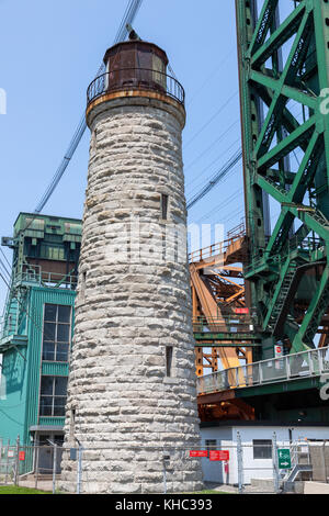 Burlington canal main Leuchtturm von Lake Ontario. Ontario, Kanada. Stockfoto