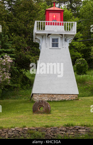 Kagawong Leuchtturm auf Manitoulin Island Manitoulin Island, Ontario, Kanada. Stockfoto