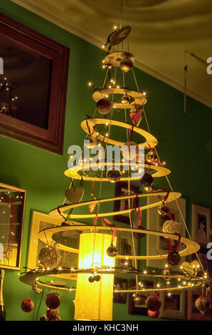 Blick auf ein ganz besonderer Weihnachtsbaum Stockfoto