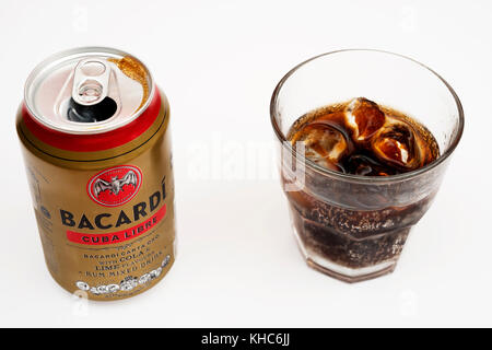 Bacardi Cuba Libre Stockfoto