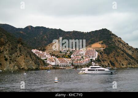 Avalon Port auf Catalina Island Stockfoto