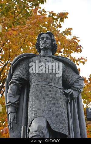 Saint-Petersburg, Russland - 04. Oktober 2014. Denkmal für die Alexander Newski, der berühmten russischen Großherzog Stockfoto