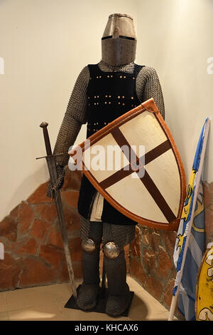 Saint-Petersburg, Russland - 04. Oktober 2014. Innenraum des Museum von nevskaya Schlacht in Ust-zhora, St.-Petersburg, Russland Stockfoto