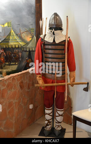 Saint-Petersburg, Russland - 04. Oktober 2014. Innenraum des Museum von nevskaya Schlacht in Ust-zhora, St.-Petersburg, Russland Stockfoto