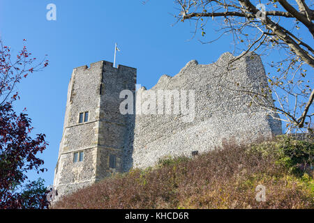 South Tower, Lewes Castle & Gardens, Lewes High Street, Lewes, East Sussex, England, Vereinigtes Königreich Stockfoto