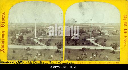 Patterson Park, Baltimore, Maryland, 1900. Aus der New York Public Library. Stockfoto