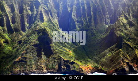 Die herrliche Na Pali Küste auf der Insel Kauai, Hawaii Stockfoto