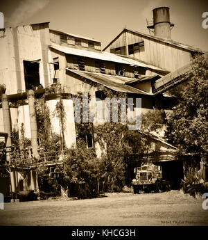 Sugar Mill auf Kauai, Hawaii verlassen Stockfoto