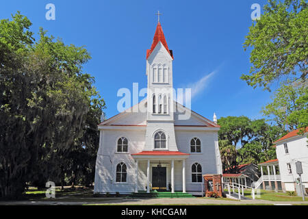 Beaufort, South Carolina - 16. April 2017: tabernacle Baptist Church in der Craven Street im historischen Distrikt. die Kirche, die von der Afrikanischen gebaut wurde - ame Stockfoto