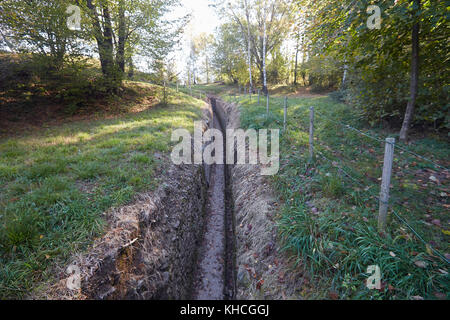 Bleibt der Linea Cadorna (Cadorna), Belvederala la Crocetta, Croce, über Menaggio, Comer See, Lago di Como, Provinz von Lecco Lombardei, Ital Stockfoto