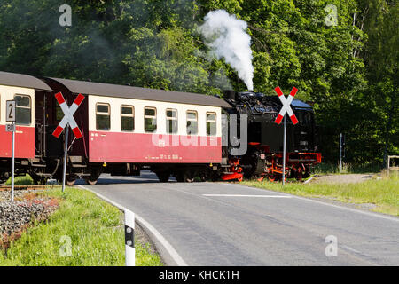 Harzer Schmalspurbahn Selketalbahn Stockfoto