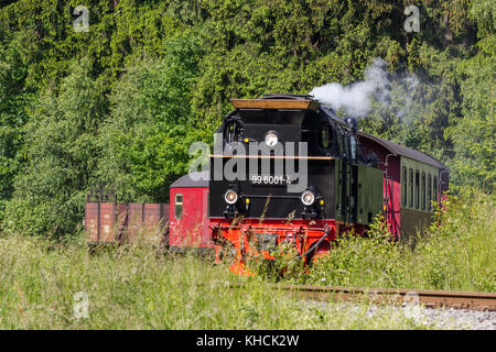 Harzer Schmalspurbahn Selketalbahn Stockfoto