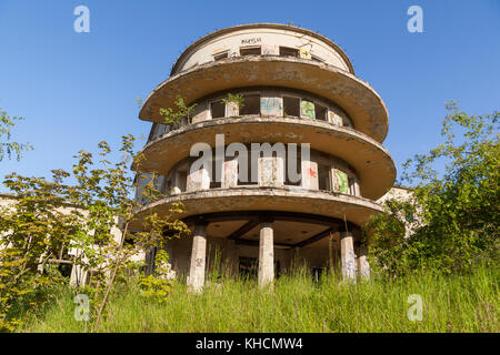 Ruine Fritz Heckert Heim Gernrode Stockfoto