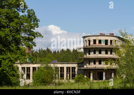 Ruine Fritz Heckert Heim Gernrode Stockfoto