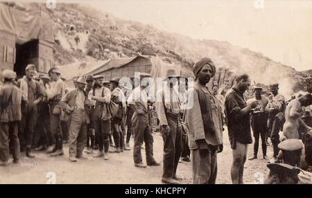 Australische und Neuseeländische Truppen bei Gallipoli im WW1, 1915 Stockfoto