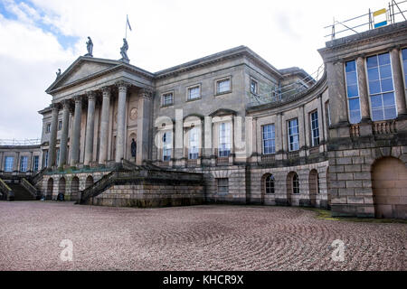 Der Norden vor Kedleston Hall, Kedleston, Derbyshire, England, Großbritannien Stockfoto