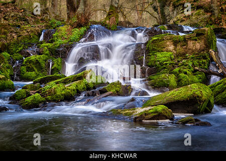 Selkewasserfall / Harz Selketal-Stieg Stockfoto