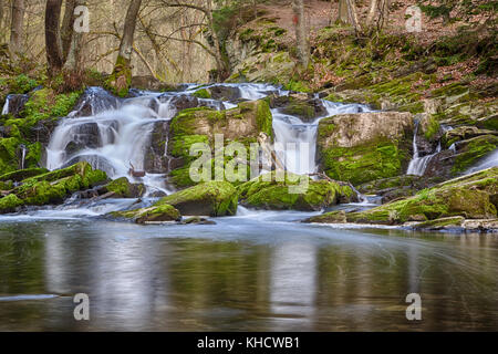 Selkewasserfall / Harz Selketal-Stieg Stockfoto