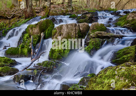 Selkewasserfall / Harz Selketal-Stieg Stockfoto