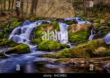 Selkewasserfall / Harz Selketal-Stieg Stockfoto