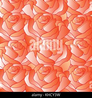 Hintergrund von roten Rosen Stock Vektor