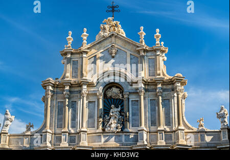 Kathedrale der hl. Agatha in Catania - Sizilien, Italien Stockfoto