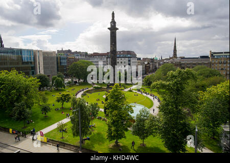 Die Melville Denkmal in St Andrew Square, Edinburgh, Schottland Stockfoto