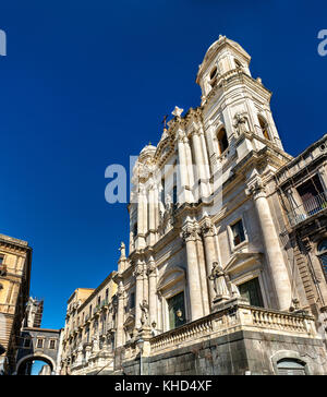 St. Franziskus Kirche in Catania - Sizilien, Italien Stockfoto