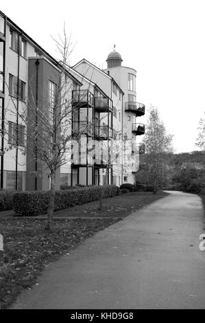 November 2017 - Moderne Wohnungen und Apartments in Portishead, nahe Bristol. Stockfoto