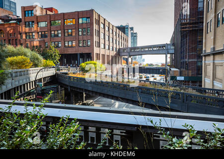 High Line Park Gehweg, New York City Stockfoto