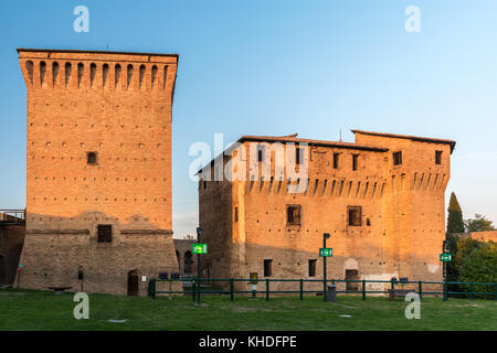 Festung in der Innenstadt von Cesena, genannt Rocca Malatestiana Stockfoto