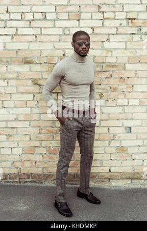 Schöne afrikanische amerikanische Mann Stockfoto