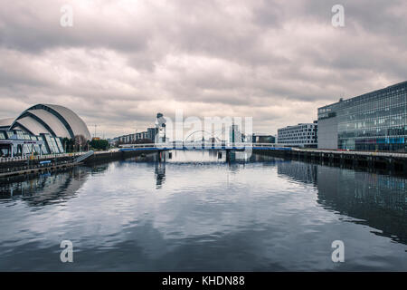 Vereinigtes Königreich, Schottland, Glasgow, Clyde River Clyde Auditorium, "ARMADILLO" Stockfoto