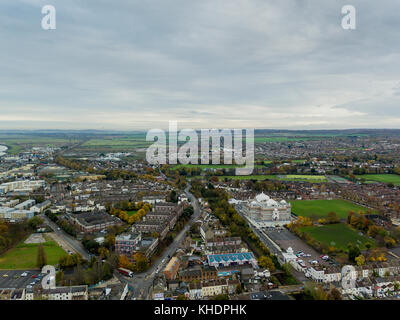 Luftaufnahme von Guru Nanak, Gravesend, Kent, Großbritannien Stockfoto