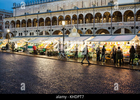 Italien, venetien, Padua, Piazza delle Erbe MARKT Stockfoto