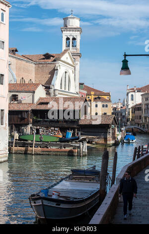 Italien, Veneto, Venedig, Dorsoduro Stockfoto