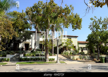 Äußere street view von Wohnungen in der Nähe von Beverly Boulevard in West Hollywood Los Angeles, Kalifornien, USA KATHY DEWITT Stockfoto