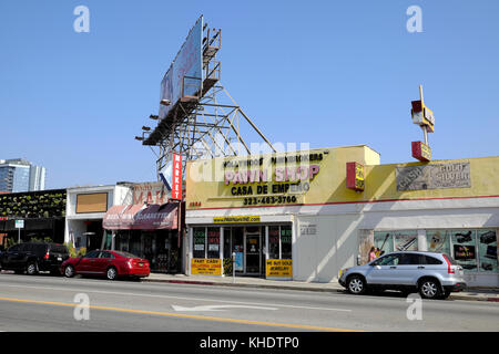 Pawn Shop auf der Vine Street in Hollywood, Los Angeles, Kalifornien USA KATHY DEWITT Stockfoto