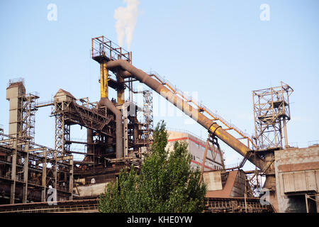 Ofen eines metallurgischen Werk Stockfoto