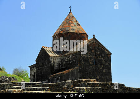 Sevanavank - monastischen Komplex auf der Halbinsel Sevan See, Armenien Stockfoto