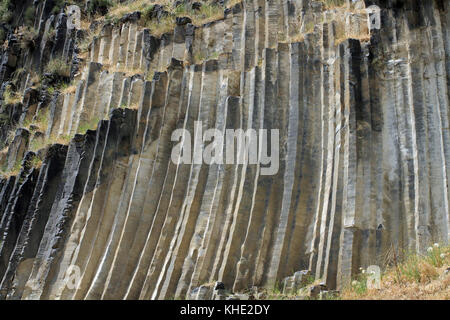 Basaltsäulenformationen in Garni Gorge, Armenien Stockfoto