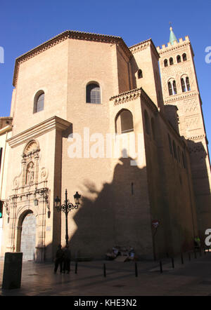 Iglesia Parroquial de San Gil abad Kirche zaragoza Spanien Stockfoto