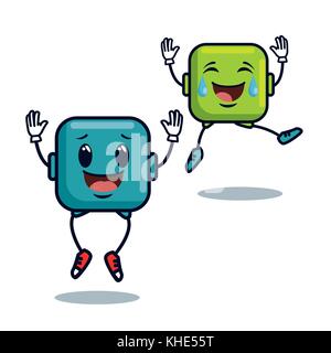 Smileys emoji emoticons Icons Stock Vektor