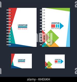 Business gedruckte Werbemittel Stock Vektor