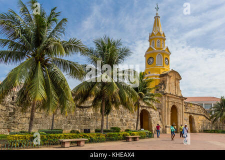 Torre del Reloj | Cartagena de Indias | Kolumbien Stockfoto